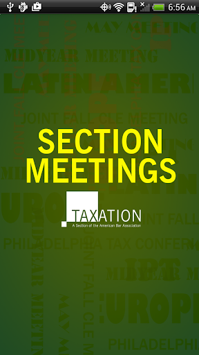 Section of Taxation Meetings