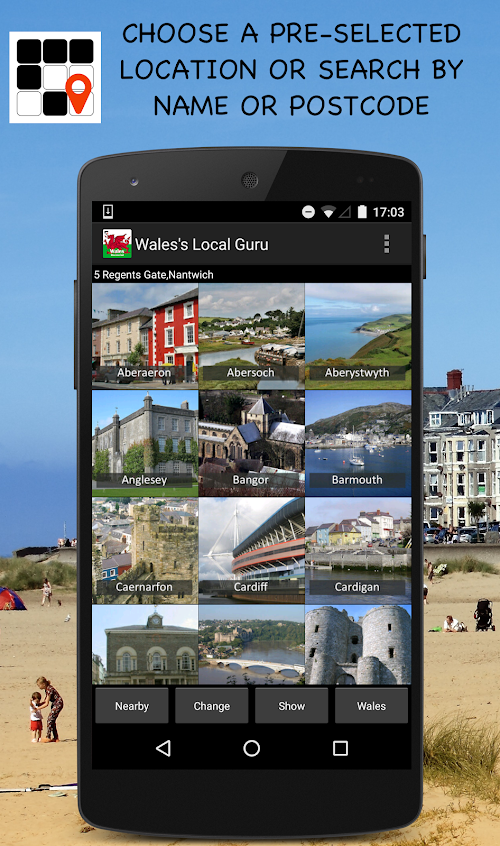 Android application Wales Discovered - A Guide screenshort