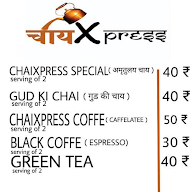 Chai Xpress menu 1