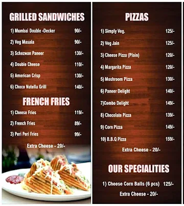Sandwich House menu 