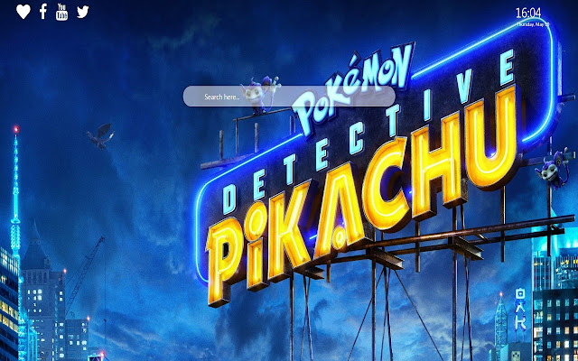 Detective Pikachu Wallpaper New Tab