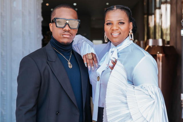 Royal AM boss Shauwn Mkhize and her son Andile Mpisane.