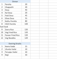 Engineers Cafe Keerai Vadai Unavagam menu 1