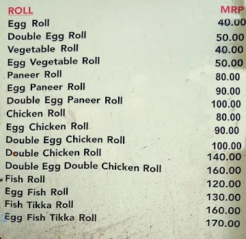 Bengal Snacks menu 