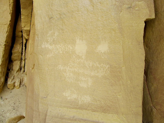 Abraded cliff face