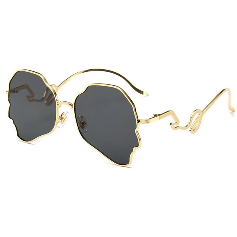 Lunettes de soleil Irregular Lady Design Personnalité Forme du Visage – Trouvez la monture parfaite et affirmez votre style avec ces lunettes uniques.