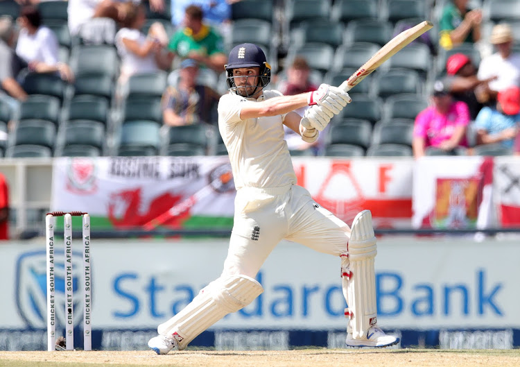 Mark Wood of England bats during the International Test Series 2019/20 match between South Africa and England at Imperial Wanderers Stadium, Johannesburg on 25 January 2020.