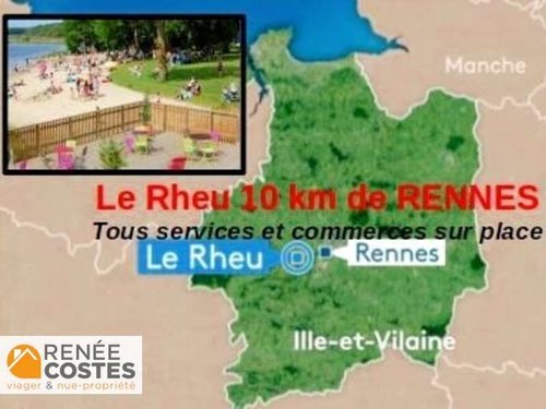 Vente viager 6 pièces 120 m² à Rennes (35000), 124 400 €
