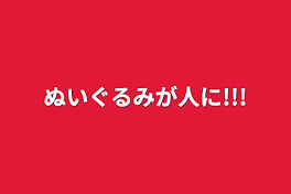 ぬいぐるみが人に!!!