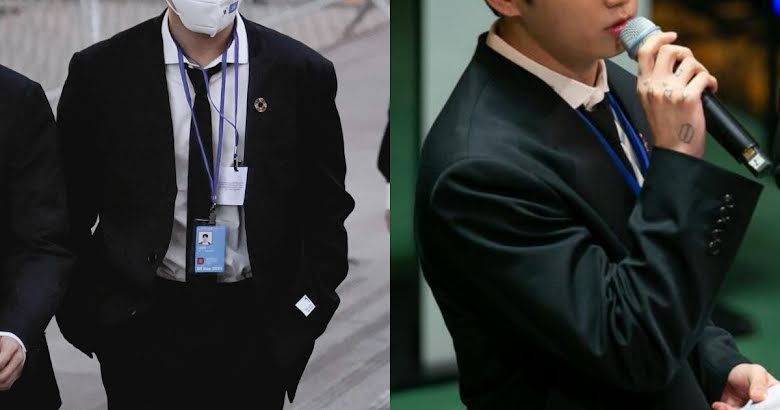 BTS's Jungkook Looks Like The Hottest Office Worker In A Suit, On The Way  To The UN - Koreaboo