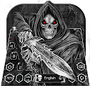 Télécharger Black Warrior Skull Keyboard Theme💀 Installaller Dernier APK téléchargeur