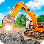 Cover Image of ダウンロード Heavy Excavator Stone Cutter Simulator 8.0 APK