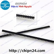 [2 Cây] (Tk1.2) Header Hàng Rào Cái Đơn Tròn 40P 2.54Mm