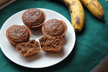 High Protein Banana Muffins