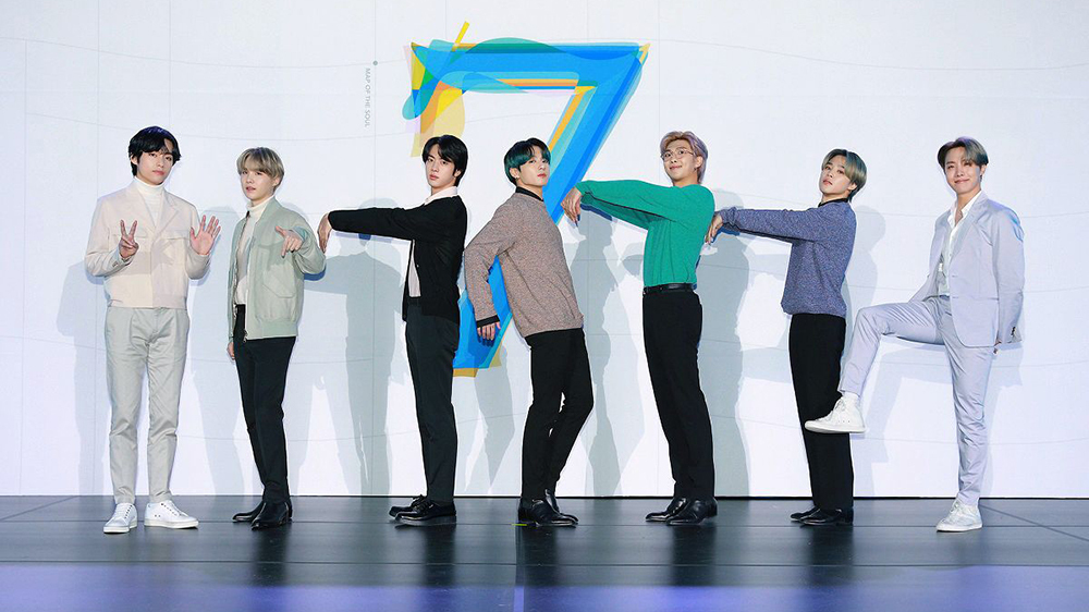 K-Pop boy band Bangtan Boys BTS à Séoul, Corée - 24 fév 2020