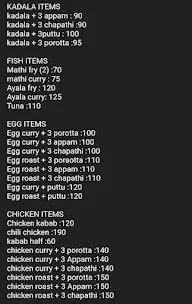 Joy Catering menu 1