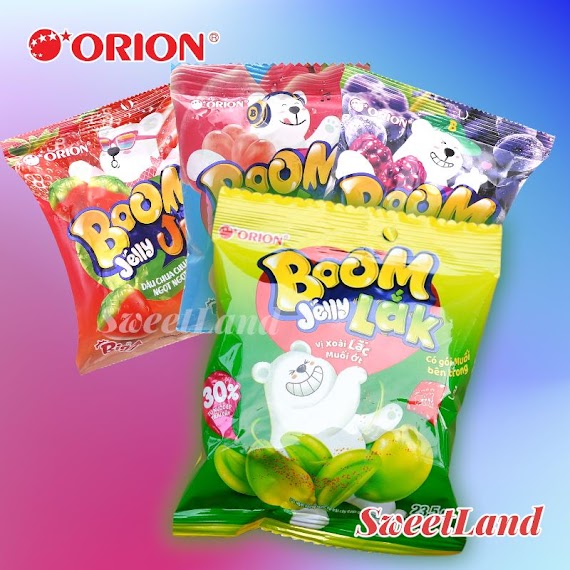 Kẹo Dẻo Orion Boom Nước Ép Trái Cây Gói 25G