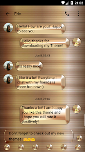 Gold Copper SMS Zprávy - náhled