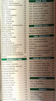 Nityaa menu 2