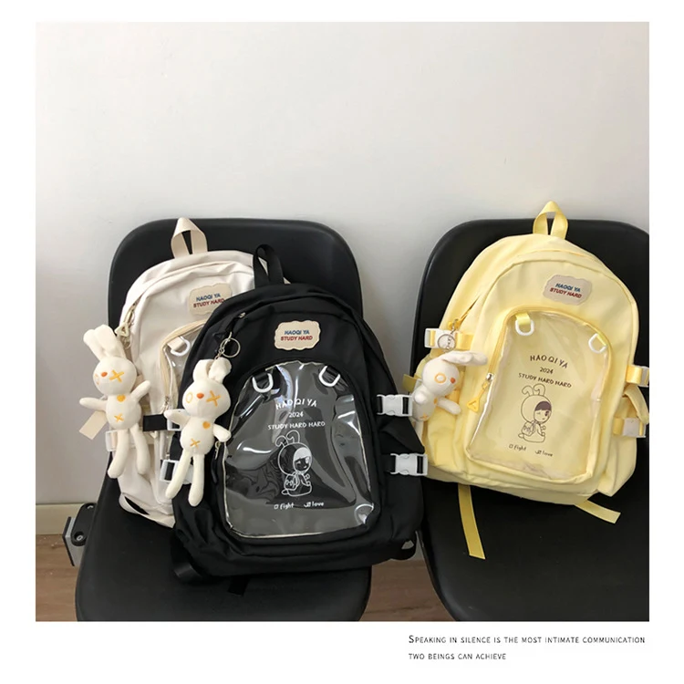Title 14, Großer transparenter Rucksack für Damen. Ideal ...
