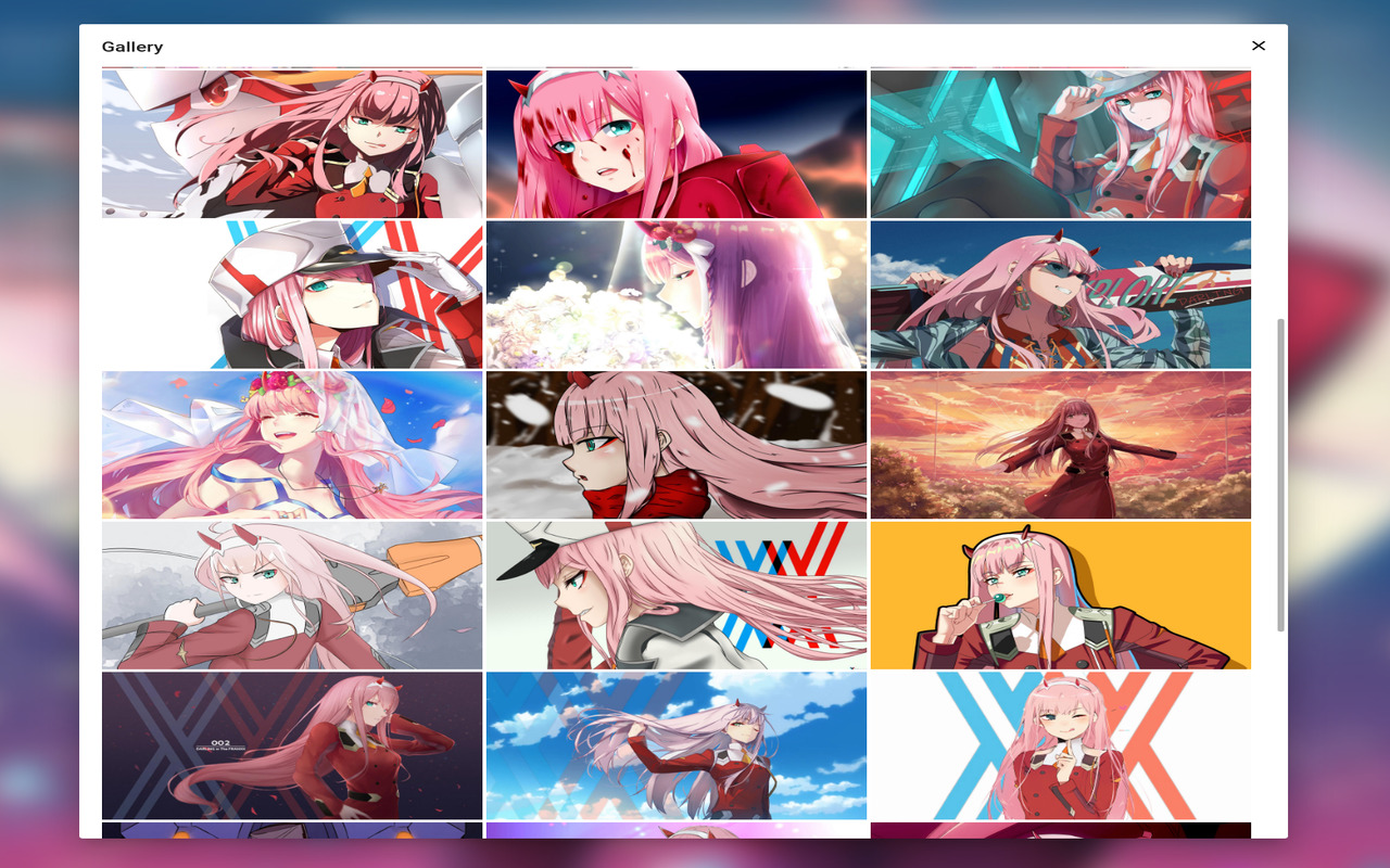 Zero Two Wallpapers New Tab Preview image 4