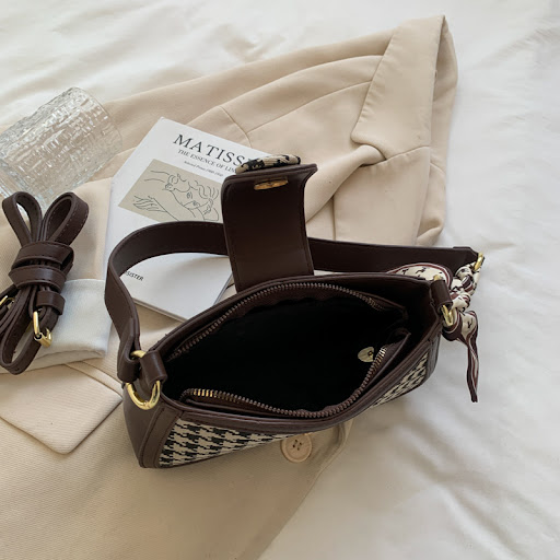 Title 1, Checked Houndstooth Daily Street Fashion Chain ...