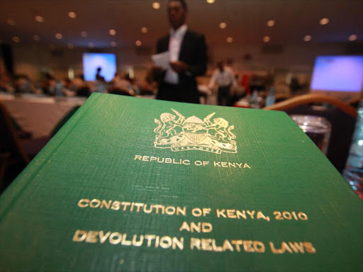 Booklet containing the Constitution of Kenya.