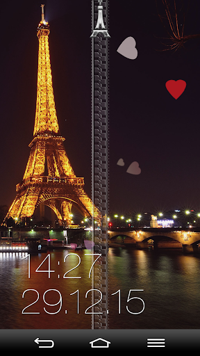 Paris Zipper Lock Screen