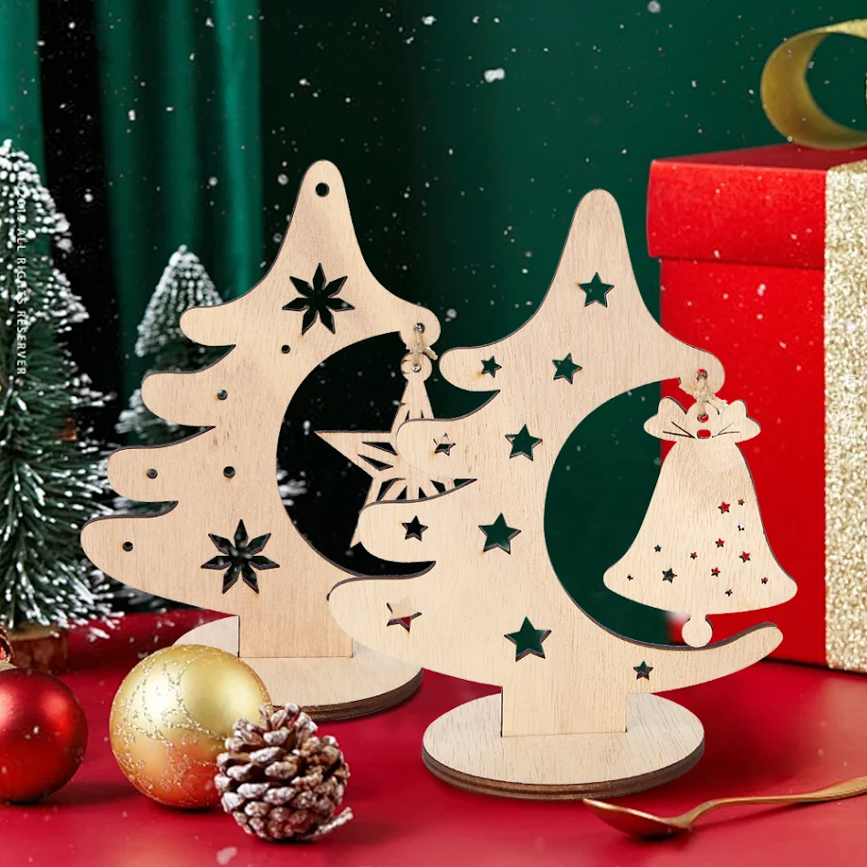 Décoration de Noël DIY Arbre Creux Suspendu pour Table Fête. Créez votre propre ambiance festive et personnalisée.