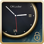 Luxury Clock CM Locker Theme Apk