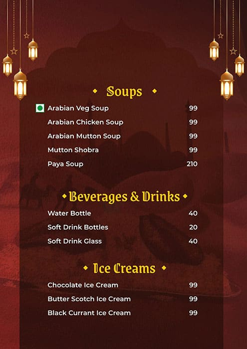 M3 Mayukha Moghul Mandi menu 