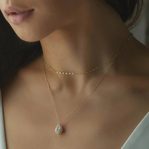 Title 4, Versatile Rhinestone Fashion Zircon Water Drop ...
