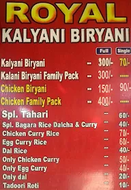 Royal Kalyani Biryani menu 1