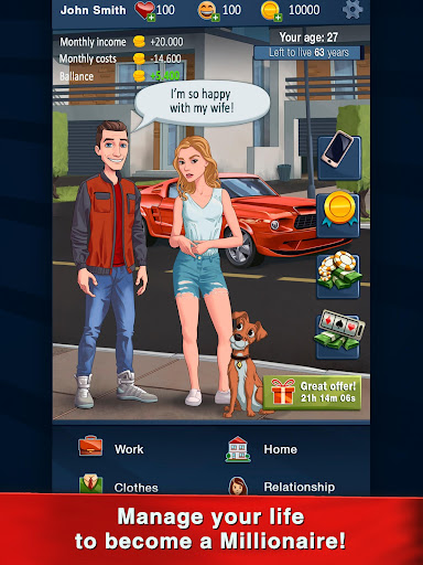 Code Triche Hit The Bank: Life Simulator APK MOD (Astuce) screenshots 6