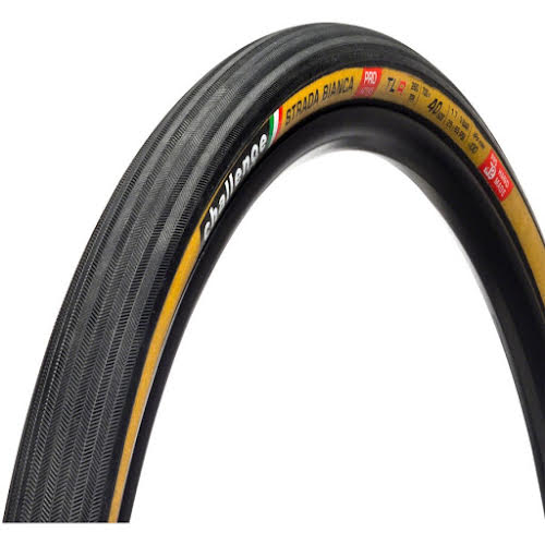 Challenge Strada Bianca Pro Tire - 700 x 40, Tubeless, Folding, Black/Tan, Handmade