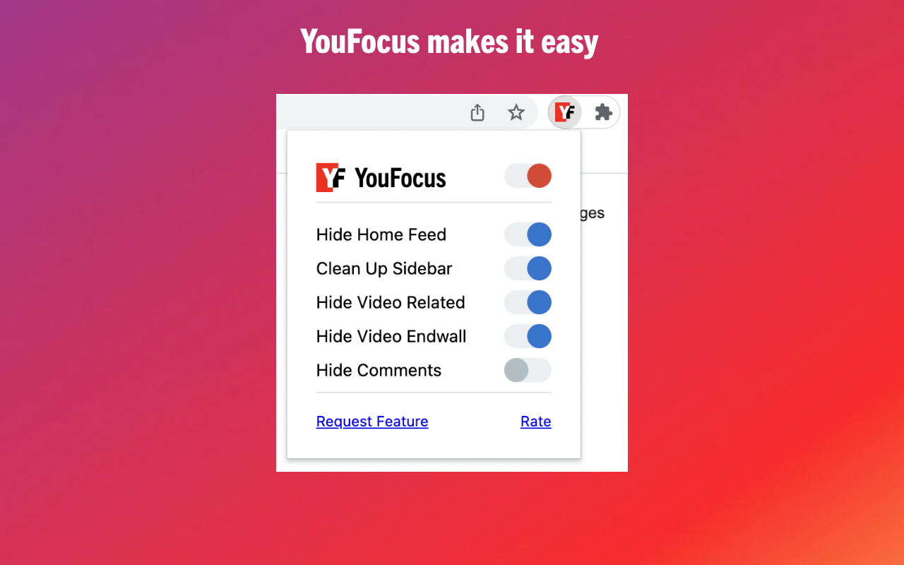 YouFocus - Hide YouTube Distractions Preview image 5