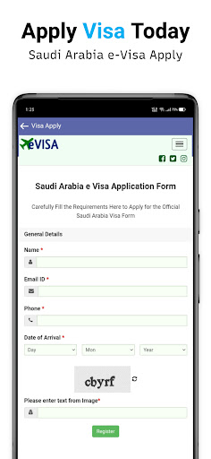 Screenshot Saudi Visa Apply - Visa Check
