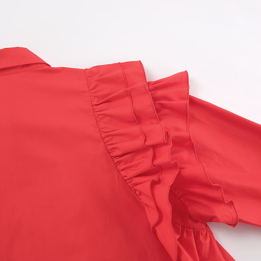 Title 10, Loose Heavy Work Cotton Lace Shirt
