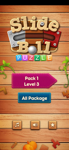 Screenshot Rolling Ball Slide Puzzle Game