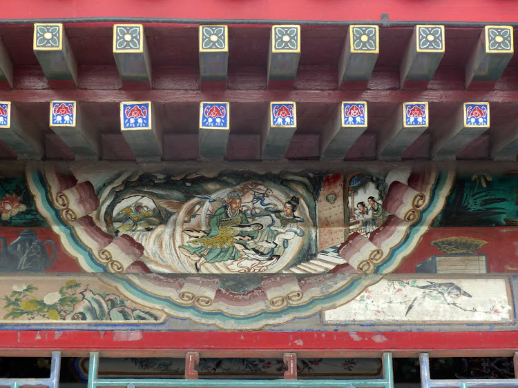 Detail of the Summer Palace in Beijing, China.