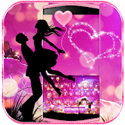 Lover Kissing Keyboard Theme  Icon