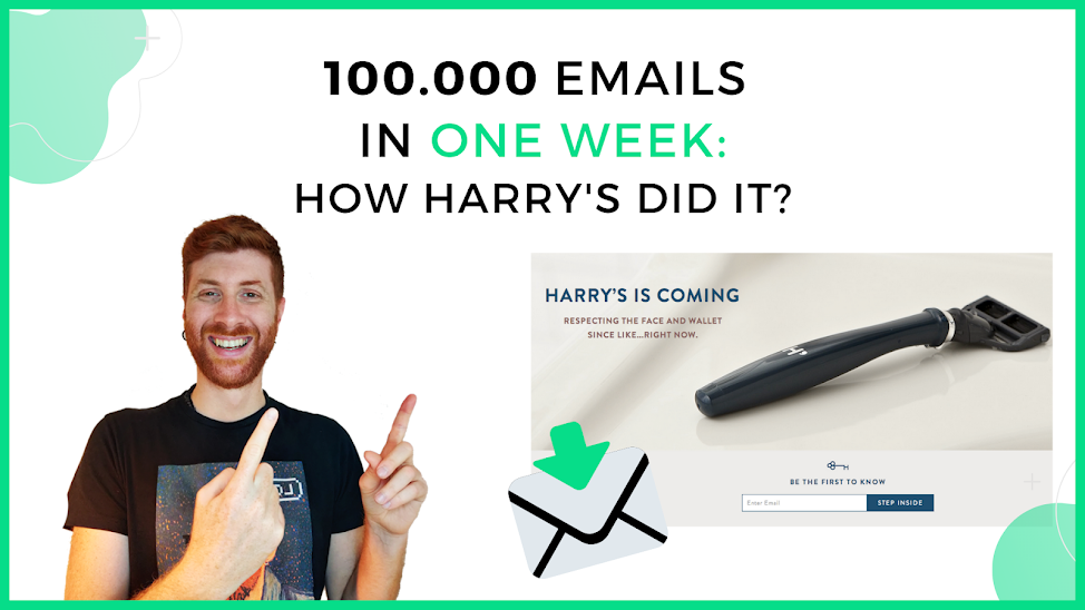 How Harry's gathered 100K emails in a single week with a milestone