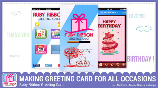 Ruby Ribbon Greeting Cards