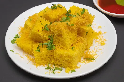 Sev Khaman (yellow Dhokla)