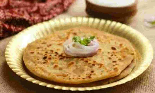 Aloo Double Egg Paratha With Dahi