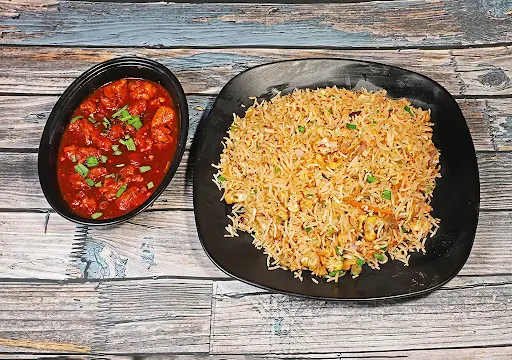 Chicken Manchurian Fried Rice