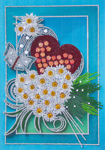 Title 23, Crystal Special-shaped Bright Diamond Flower Pa...