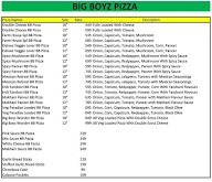 Big Boys Pizza menu 1