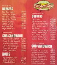 Burger Joys menu 1