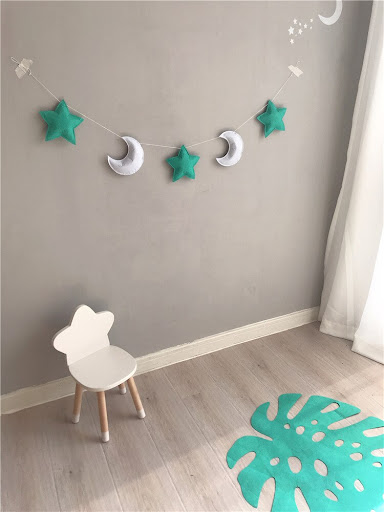 Title 11, INS Nordic style star moon decoration for a coz...